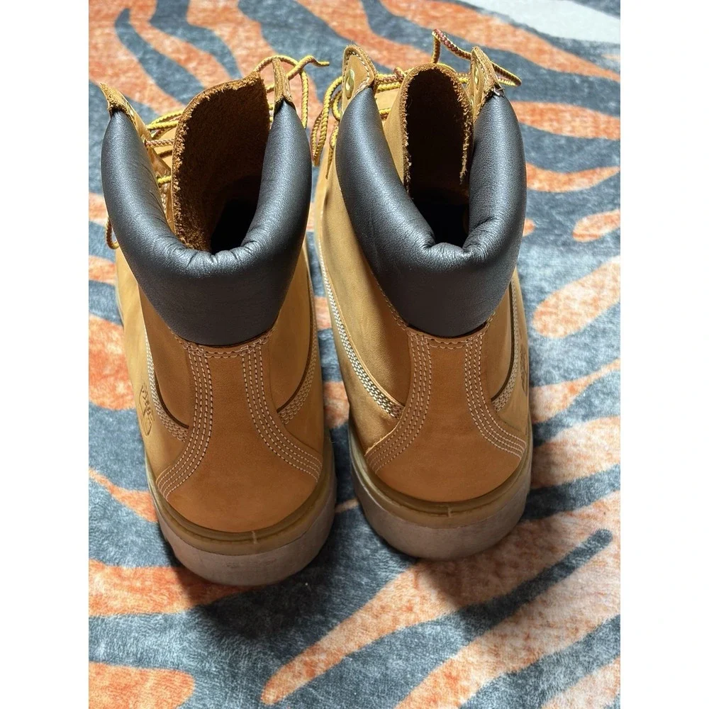 Timberland 6 Inch Wheat Boots Men's Sz 10.5 TB 10061, Made Dominican Republic